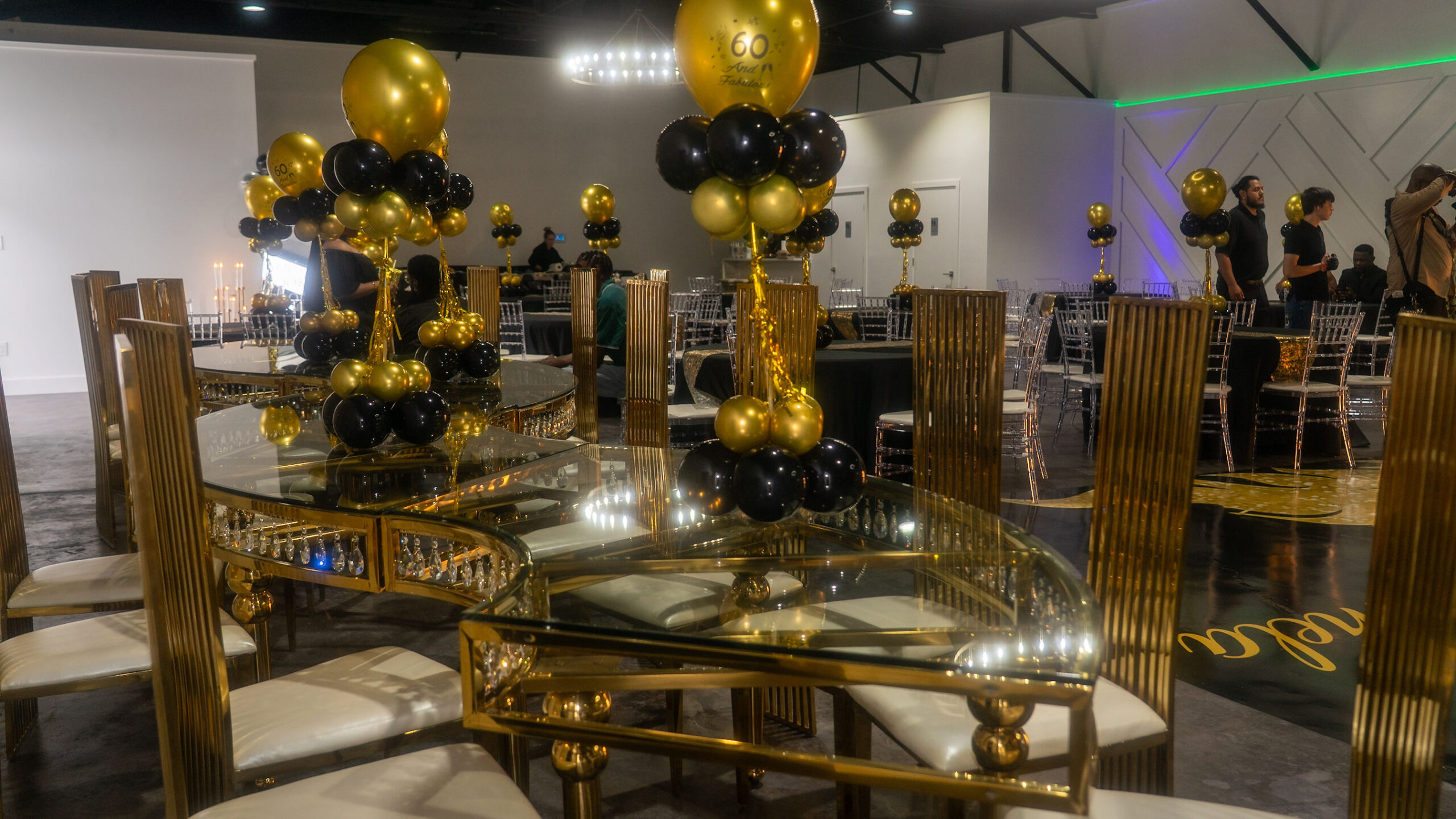 Copacabana Hall interior — dining and reception setup