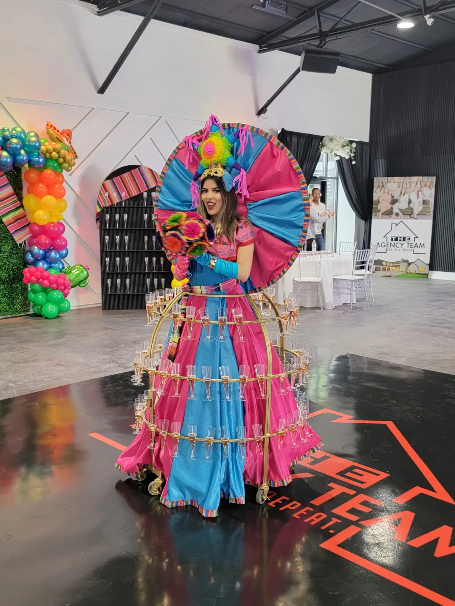 Corporate event setup at Copacabana Hall Houston