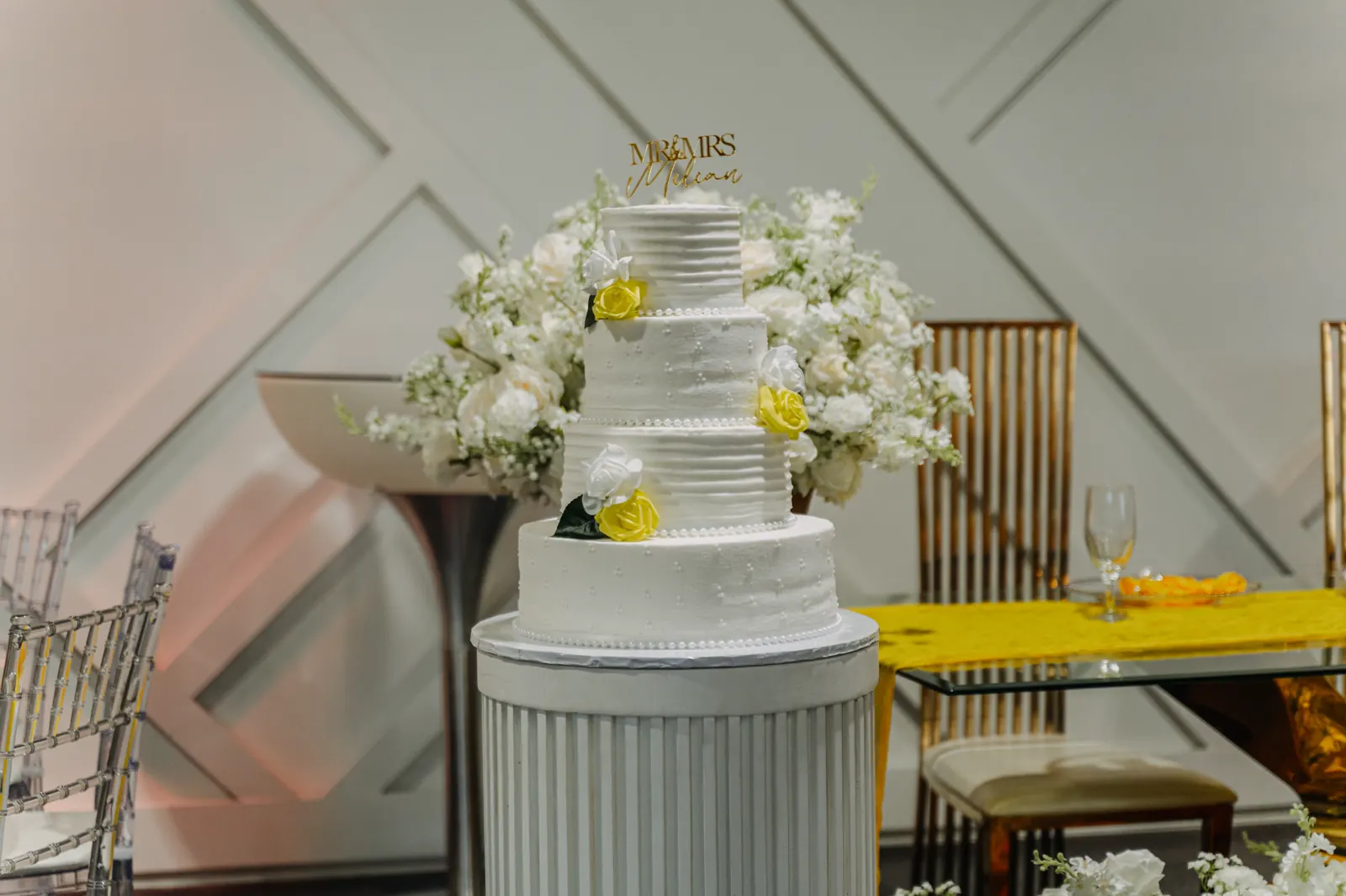 Wedding decor at Copacabana Hall Houston
