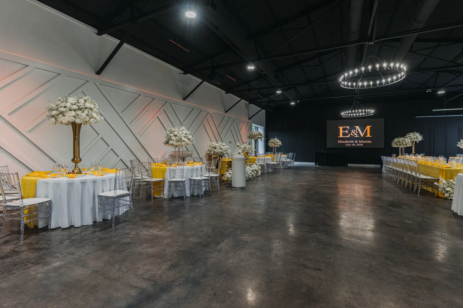 Wedding reception at Copacabana Hall — Houston TX
